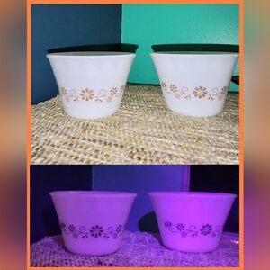 Dynaware PYR-O-REY Ramekin 8 DAISY Dessert /Custard Cups